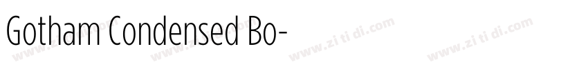 Gotham Condensed Bo字体转换
